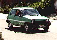 only photo of car actually driving